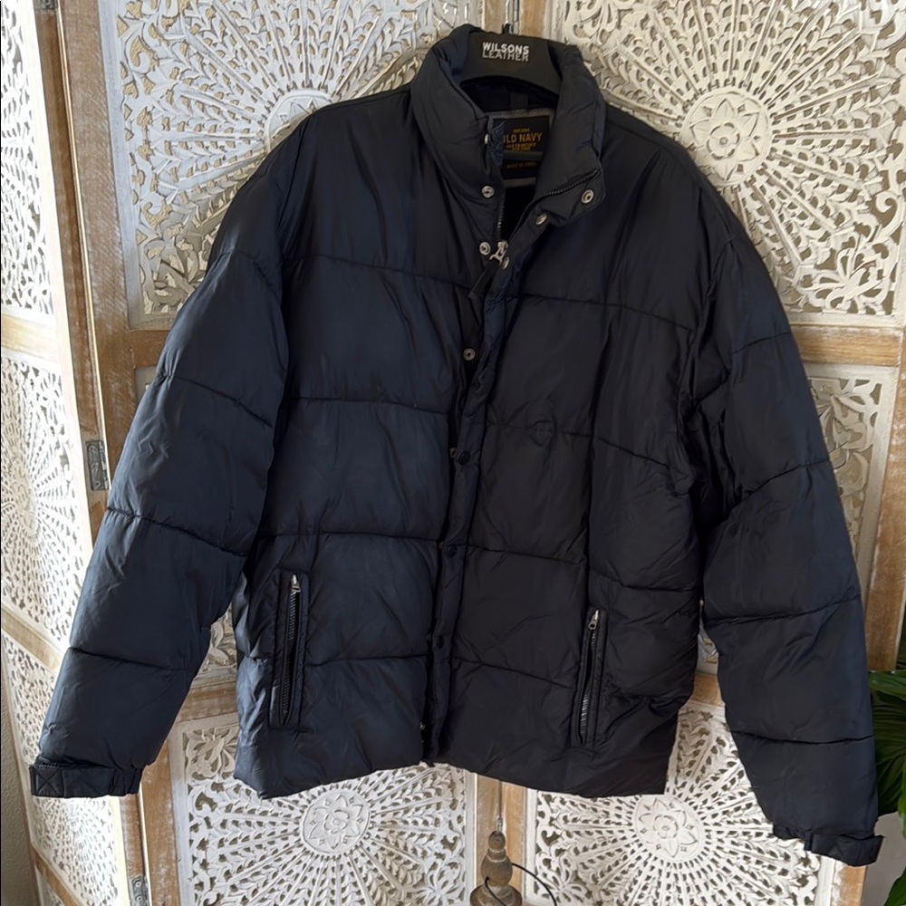 Navy Puffer Jacket